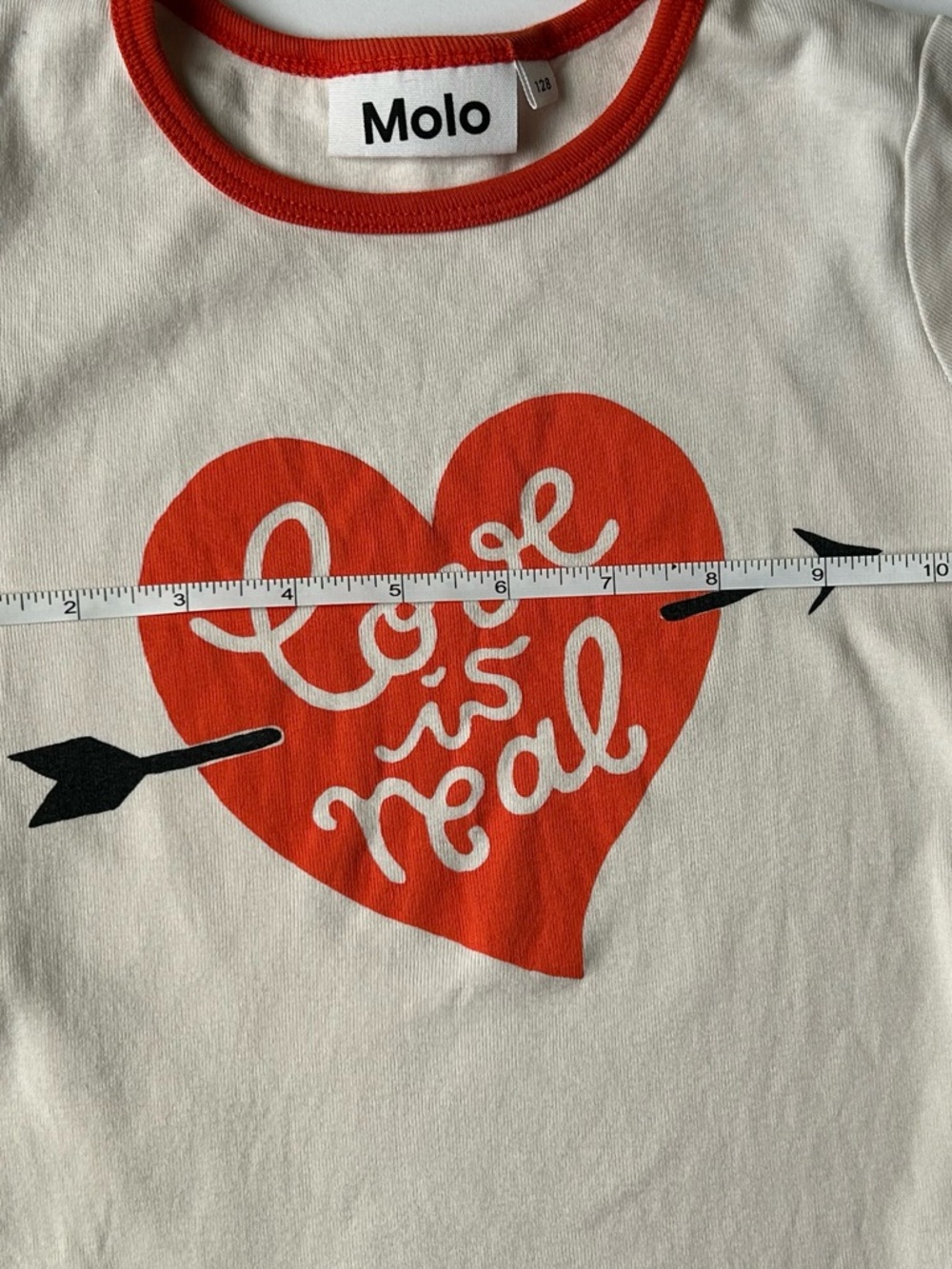 Molo Girls' Cream Graphic Ringer Tee - Picture 4 of 9